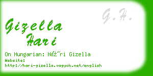 gizella hari business card